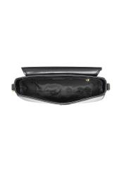 Black classic women's handbag TOREC-0879B-99(Z25), view of the inside of the product on a white background.