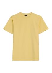 Men's yellow T-shirt TSHMT-0120-2B(W26), front product view on white background.