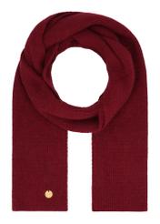 Burgundy women's viscose scarf SZADT-0222-4D(Z26), front product view on white background.