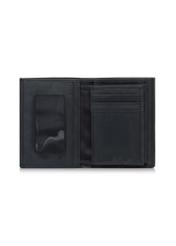 Men's leather wallet black PORMS-0545-99(W23)-03