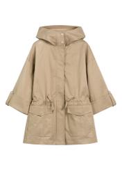 Beige women's transition jacket KURDT-0661-1B(W26), front product view on white background.