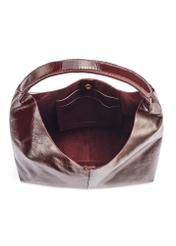 Large burgundy leather women's handbag TORES-1179-49(Z25), view of the center of the product on a white background.