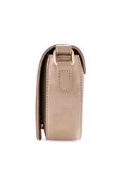 Beige semi-circular women's messenger bag TOREC-1184-1D(W26)