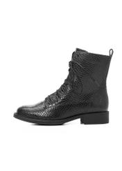 Women's leather ankle boots BUTYD-1200-99(Z25), side view of the product on a white background.