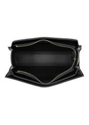 Black women's messenger bag TOREC-0984A-99(Z25) - product view from above on white background.