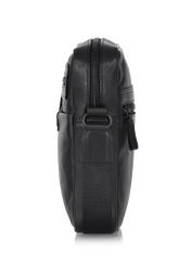 Black large leather men's postbag TORMS-0418-99(W24)-04