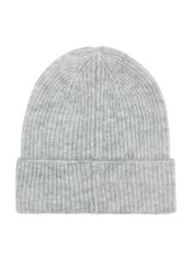 Light gray women's winter hat CZADT-0198-91(Z24)-02