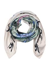 Large colorful women's floral pattern scarf SZADT-0166-15(W24)-04