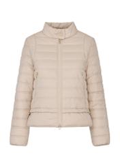 Women's quilted beige insulated jacket KURDT-0500-80(W24)-04