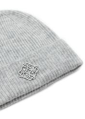 Light gray women's winter hat CZADT-0198-91(Z24)-03