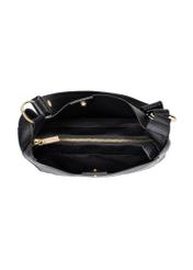 Black women's hobo bag TOREC-1257-9I(Z26) - product view from above on white background.