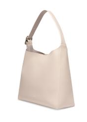 Large cream women's shoulder bag TOREC-1337-0B(Z26) - diagonal product view, on a white background.