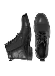 Black leather men's boots BUTYM-0404B-99(Z23)-05