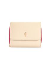 Small women's leather wallet PORES-0982-0P(W26), front product view on white background.