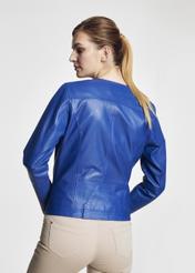 Women's lined leather jacket KURDS-0215-4503(KS)-04