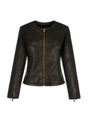 Women's classic leather jacket KURDS-0402-1294(W23)-04