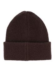 Brown men's cap CZAMT-0070A-1I(Z26), product view from the back on a white background.