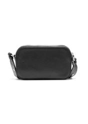 Black leather mini women's handbag TORES-1198-99(Z25), product view from the back on a white background.