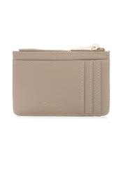 Beige Kartenetui POREC-0413-1B(W26), Vorderansicht des Produkts auf weißem Hintergrund.