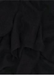Women's cashmere black scarf SZADT-0093-99(Z25), close-up of the product detail on a white background.