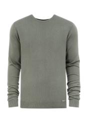 Green men's sweater SWEMT-0127-51(W23)-03