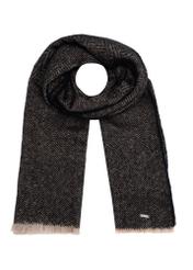 Women's winter herringbone scarf SZADT-0210-99(Z25) - front product view on white background.