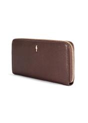 Large brown women's wallet PORES-0964-89(Z25), diagonal product view on a white background.