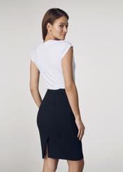 Black pencil skirt SPCDT-0031-99(W22)-06