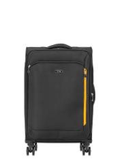 Medium suitcase on wheels WALNY-0042-99-24(W25), product view from the front on a white background.