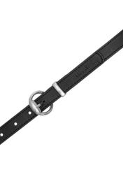 Black leather women's belt 2in1 PASDS-0314-99(Z24)