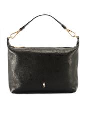 Black compact women's handbag TORES-0981D-99(Z25), product view from the front on a white background.