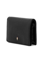 Black leather women's wallet PORES-0944G-99(Z25), diagonal product view on a white background.