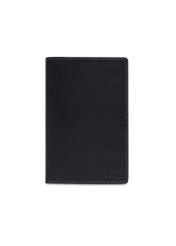 Black men's leather wallet PORMS-0706-99(Z26), front product view on white background.