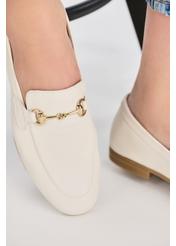 Women's leather moccasins with buckle BUTYD-0916-12(W25)