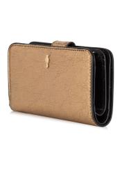 Gold leather women's wallet PORES-0880-28(Z23)-02