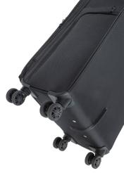 Large suitcase on wheels WALNY-0048-99-28(W26), close-up of the product wheels on a white background.