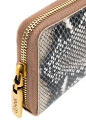 Large women's leather wallet PORES-0969-86(Z25), close-up of the product detail on a white background.