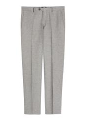 Beige men's suit trousers SPOMT-0098-1B(W26), front product view on white background.