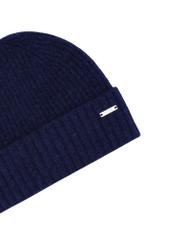 Navy blue women's wool hat CZADT-0210-7E(Z26), close-up of the product detail on a white background.