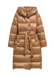 Long camel women's jacket KURDT-0662-1D(Z26)