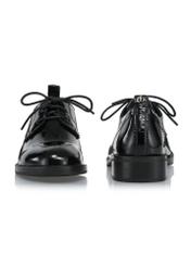 Black leather lacquered jazz shoes BUTYD-1061-99(W24)-03