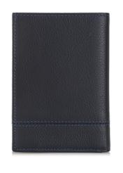 Men's leather wallet with stitching PORMS-0022-69(Z23)-02