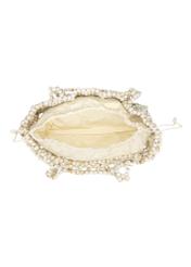 Women's beaded handbag TOREC-1144-0C(W26) - product view from above, on a white background.