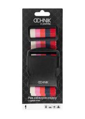 Luggage belt AW-011-0001-18(W25), front view of the product in the package on a white background.