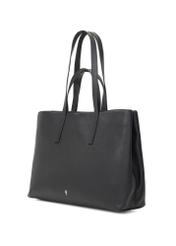 Black leather shopper bag TORES-1281-99(W26)