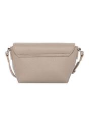 Beige small women's shoulder bag TOREC-0916-1A(W26) - product view from the back, on a white background.