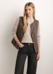 Women's double-sided coat with vest KURDT-0674-1H(Z26)