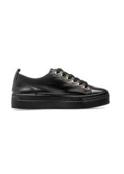 Black leather women's sneakers BUTYD-1062-98(W25)-03