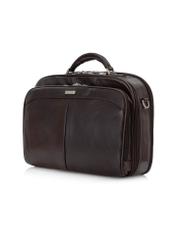 Dark brown leather business travel bag TB-214A-90(KS)-10