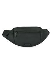 Men's black waist bag TORMN-0365-99(Z25) - front view of the product on a white background.